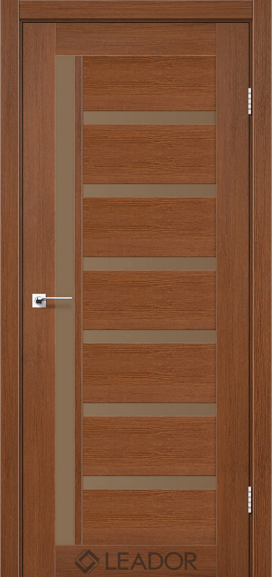 AMARONI_BROWN_BRONZE SATIN Міжкімнатні двері Leador