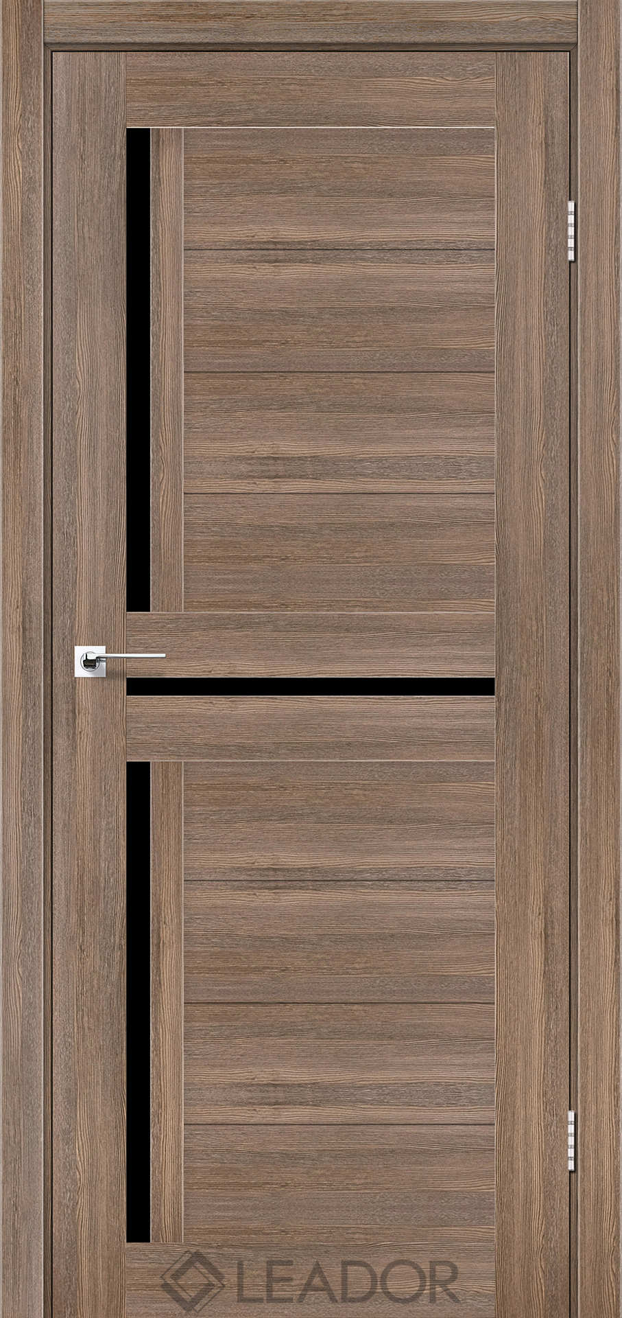 LAZIO_GREY WOOD_BLK Межкімнатні двері Leador