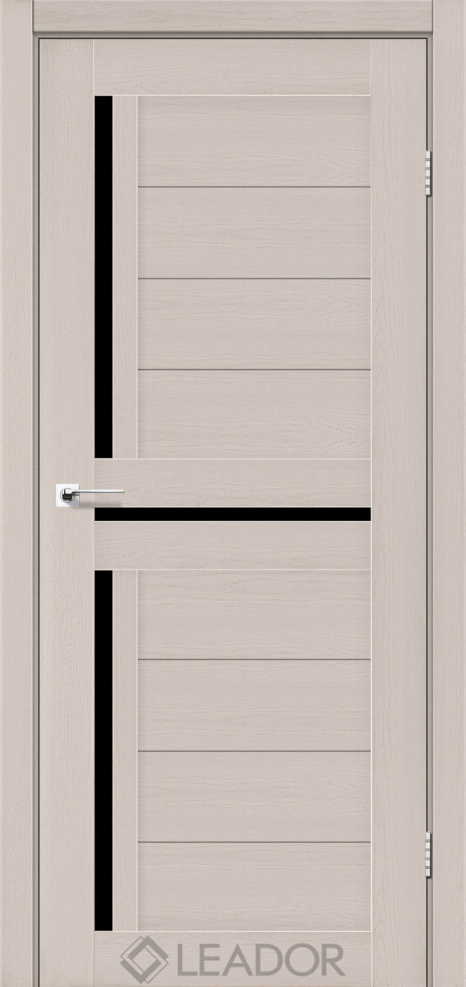 LAZIO_LATTE OAK_BLK Межкімнатні двері Leador