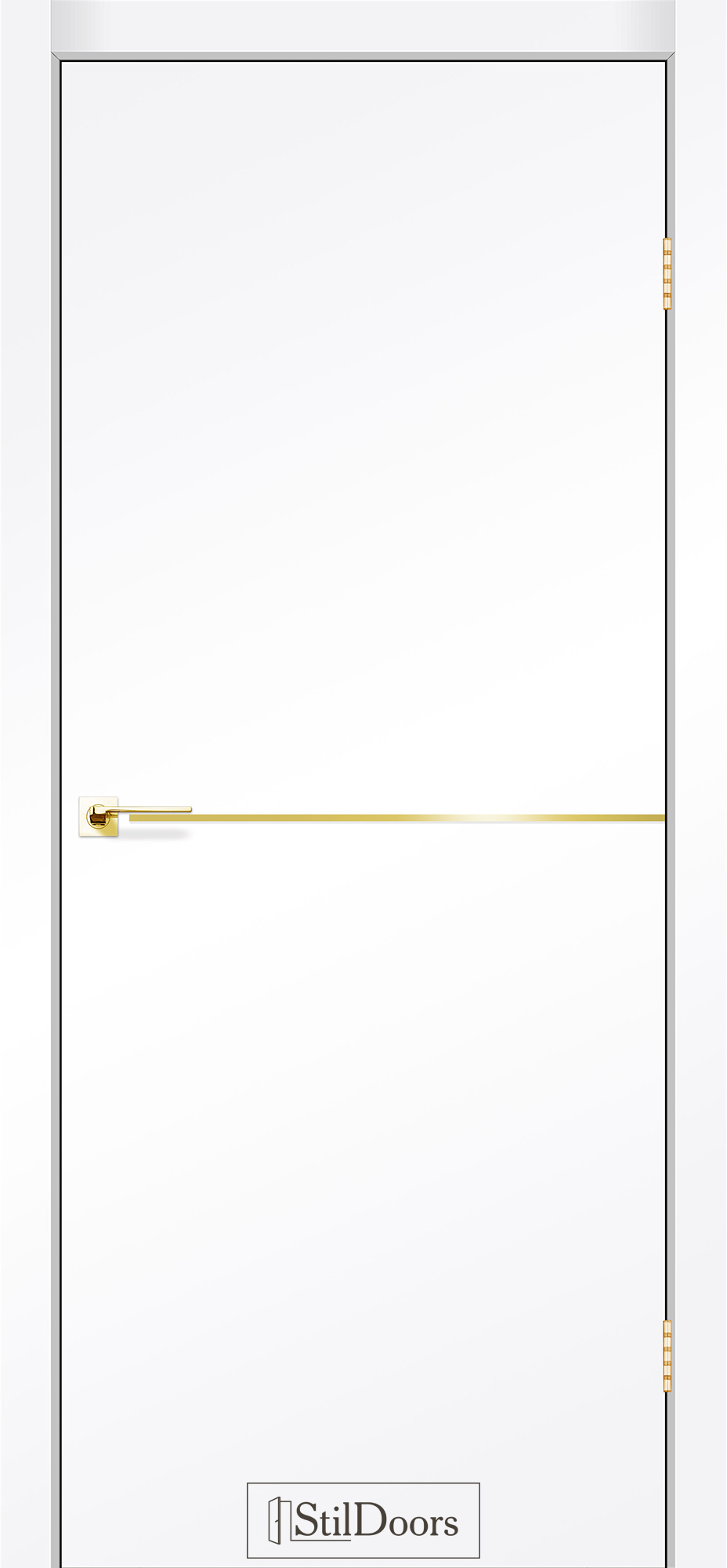 LOFT ALUMINIUM_WC_AlumInGold Межкімнатні двері stil doors